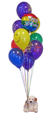  stanbul beikta pasta ,iek ve tatl gnderme firmas  Sevdiklerinize 17 adet uan balon demeti yollayin.